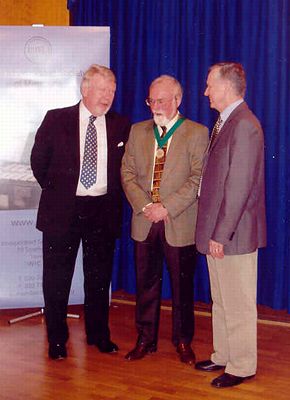 John Morehen (ISM President), John McCabe and Kenneth Hÿtch at the ISM Award ceremony. Photo © Fiona Southey