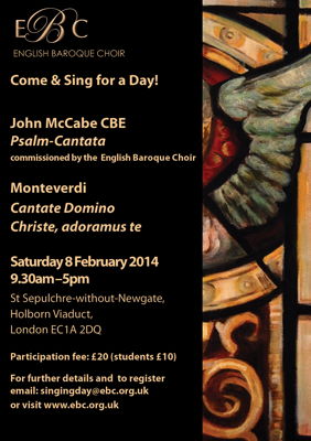 EBC - Come and Sing for a Day! John McCabe CBE: Psalm-Cantata